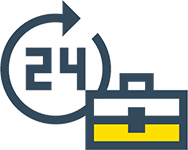 24 Hour Support & Maintenance graphic